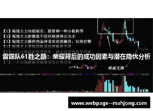 雷霆队61胜之路:荣耀背后的成功因素与潜在隐忧分析 雷霆队61胜之路:荣耀背后的成功因素与潜在隐忧分析
